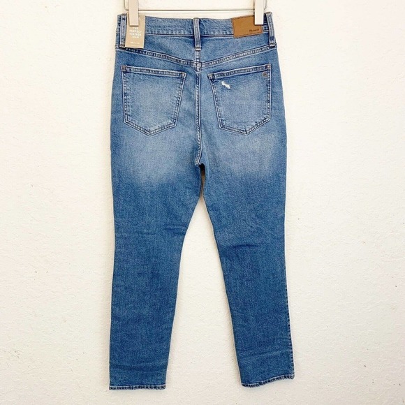 Madewell Womens Size 26 The Perfect Vintage Jean NWT Blue Medium Wash Classic - Picture 6 of 9